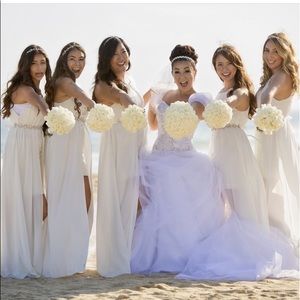 Prom or bridesmaid dress white